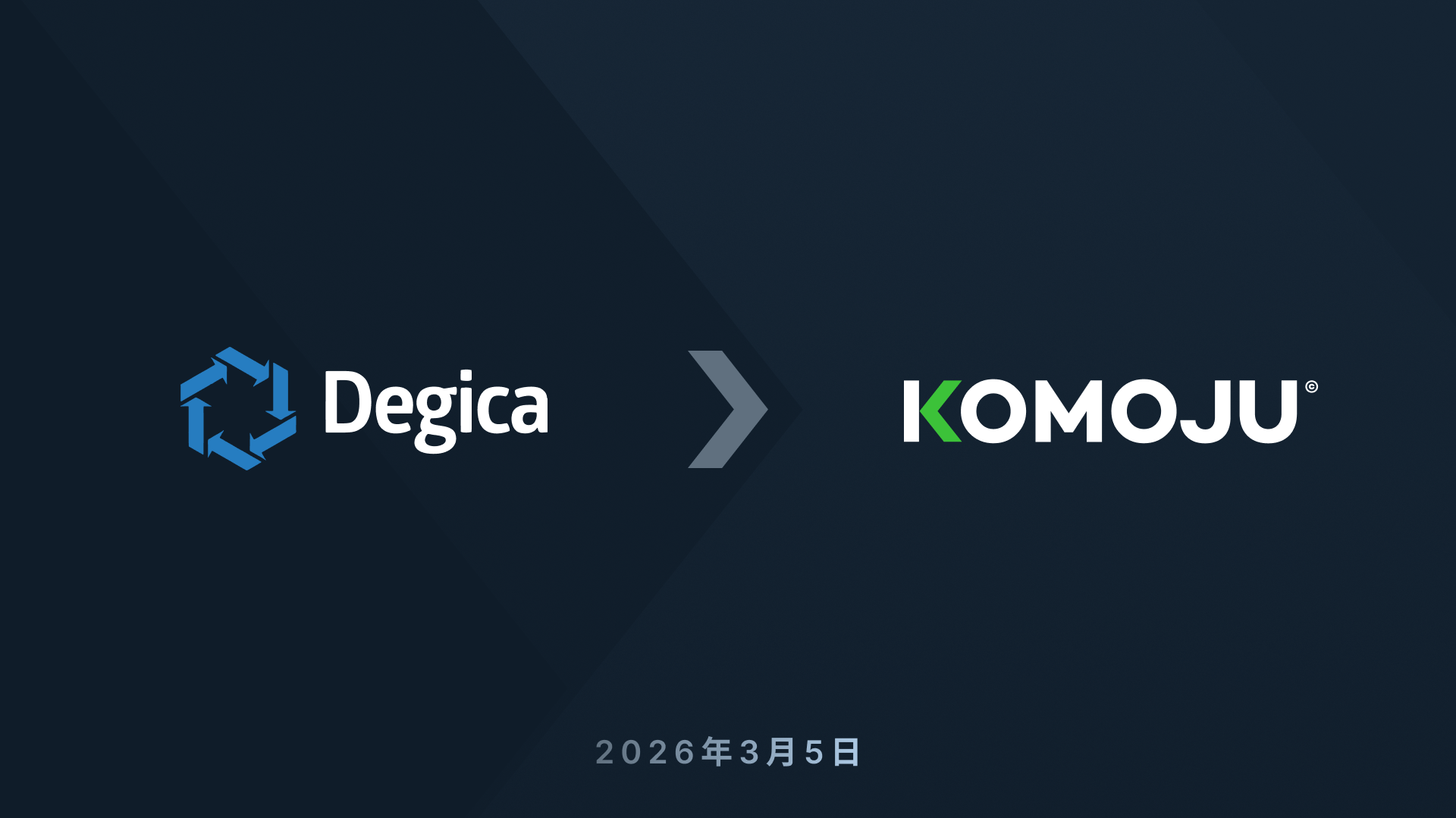 Degica to KOMOJU 2026.03.05